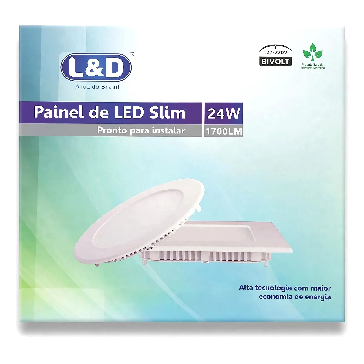 Painel Slim L E D 24W - 3000K Painel Slim L E D 24W - 3000K — Led Maricá