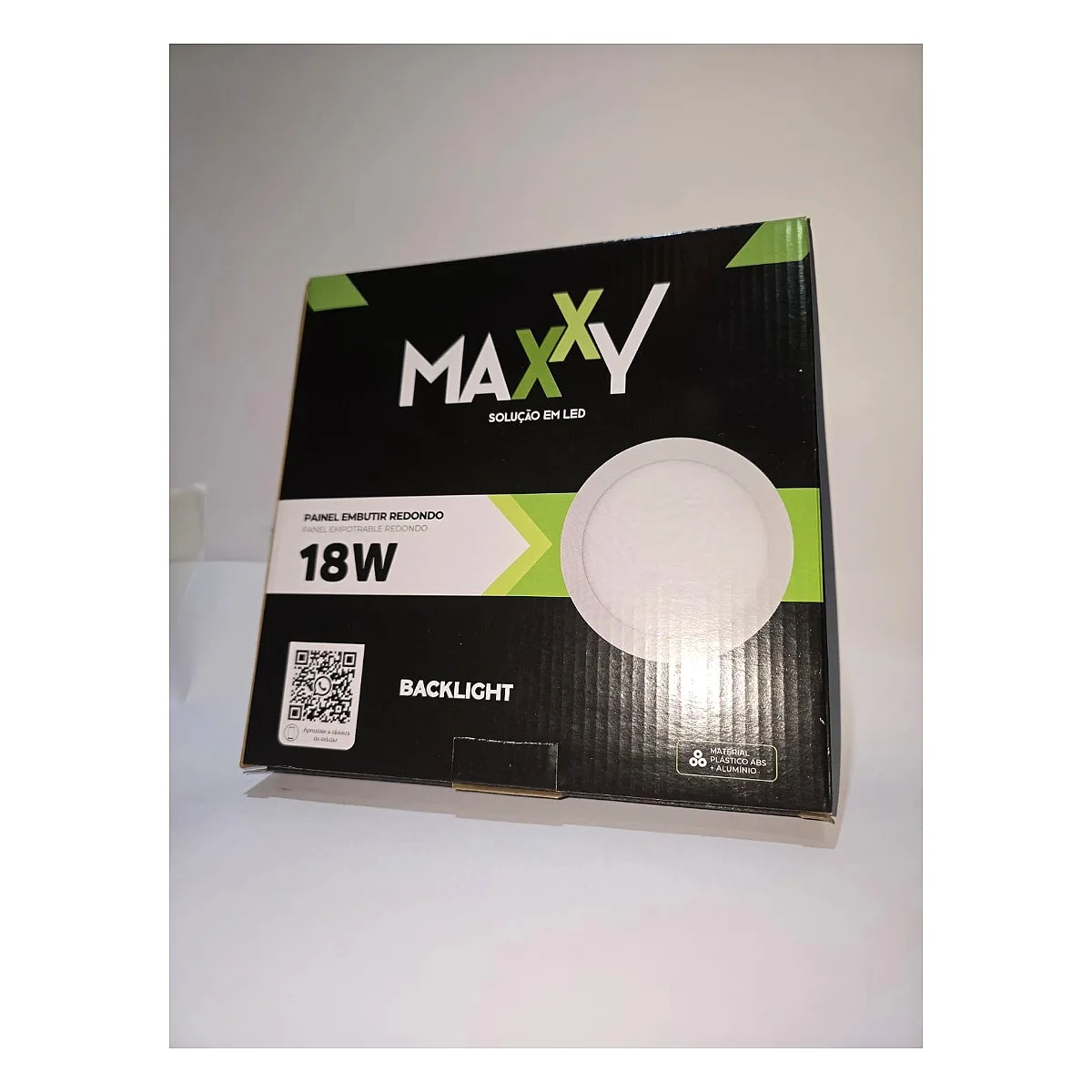 Painel de LED Embutir Redondo 18W Maxxy 6500K Painel de LED embutir redondo 18W Maxxy luz branca 6500K para forro de gesso Led Maricá RJ