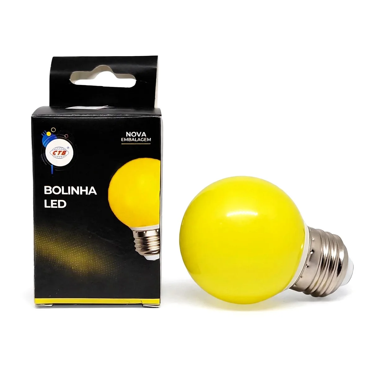 Lâmpada Bolinha LED 3W Amarela CTB Lâmpada Bolinha LED Colorida 3W 127v E27 Amarela CTB na Led Maricá RJ