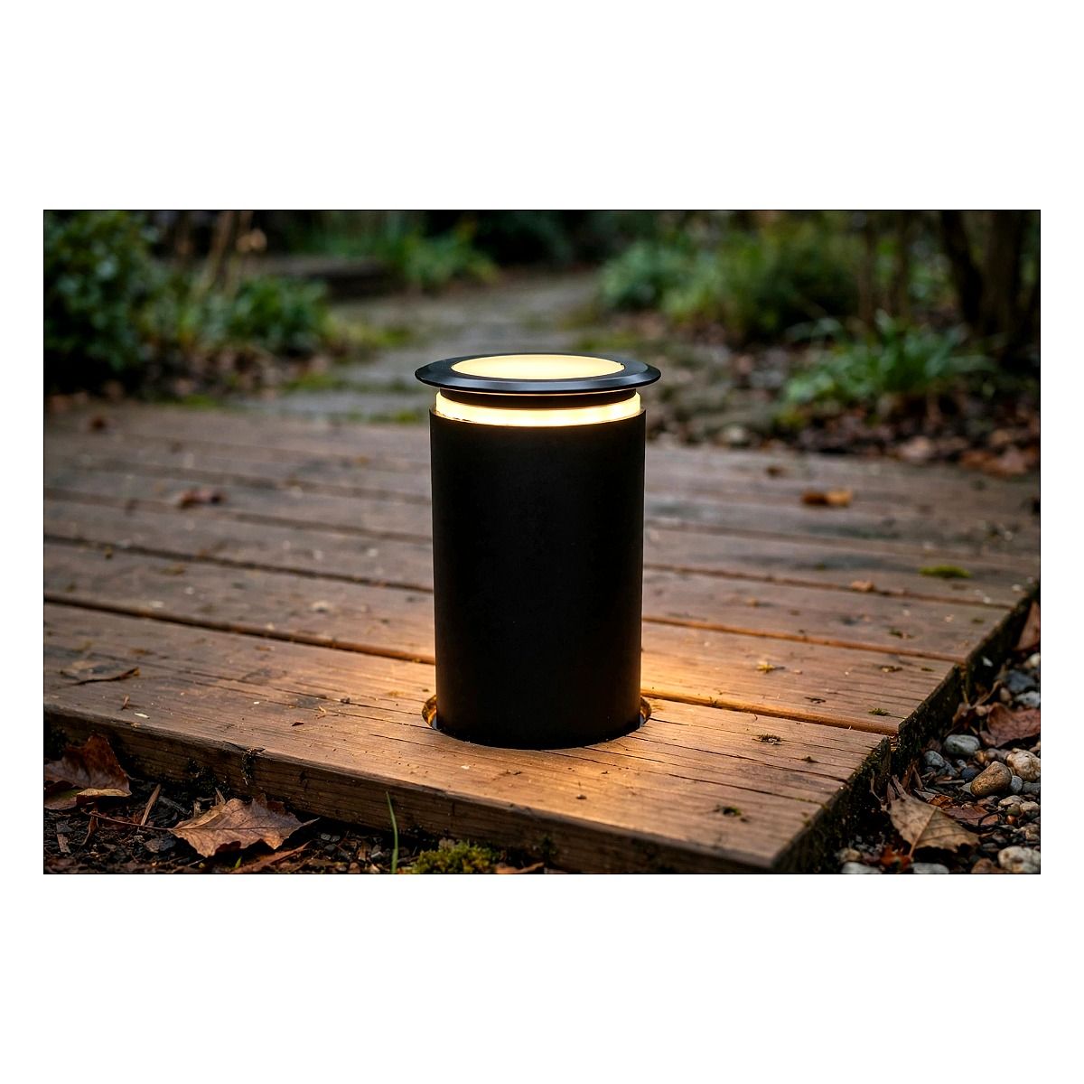 Espeto Embutido de Solo Led Orle Preto 1W - 3000k 2