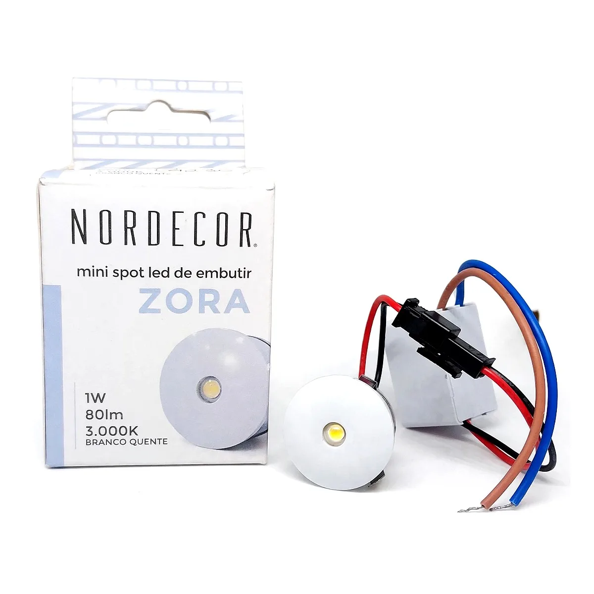Mini Spot Led Embutir Zora 1W 3000k Nordecor Mini Spot Led Embutir Zora 1W 3000k Nordecor em Maricá RJ para marcenaria e nichos