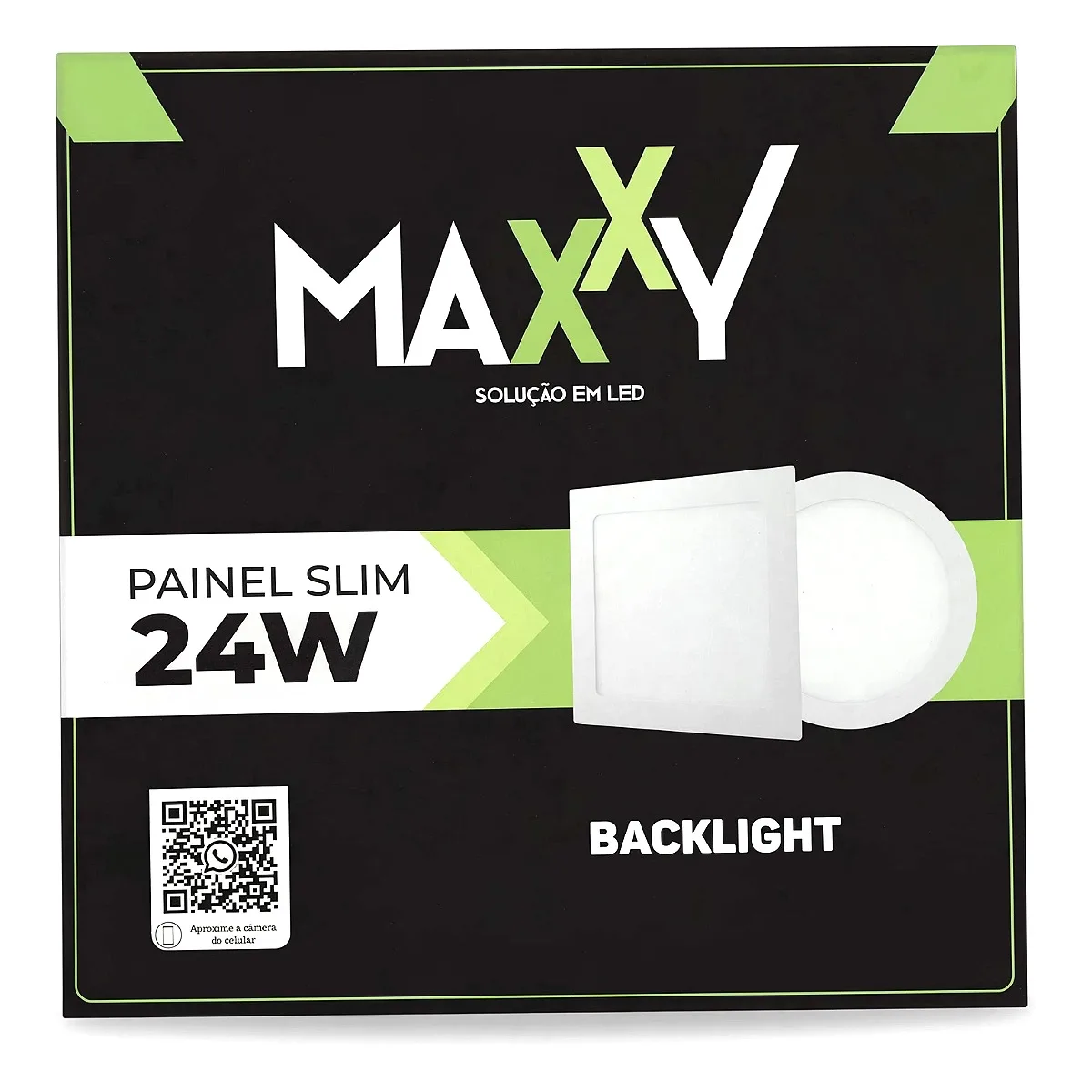 Painel Slim Maxxy Backlight Quadrado 24W - 4000k Painel Slim Maxxy Backlight Quadrado 24W - 4000k — Led Maricá