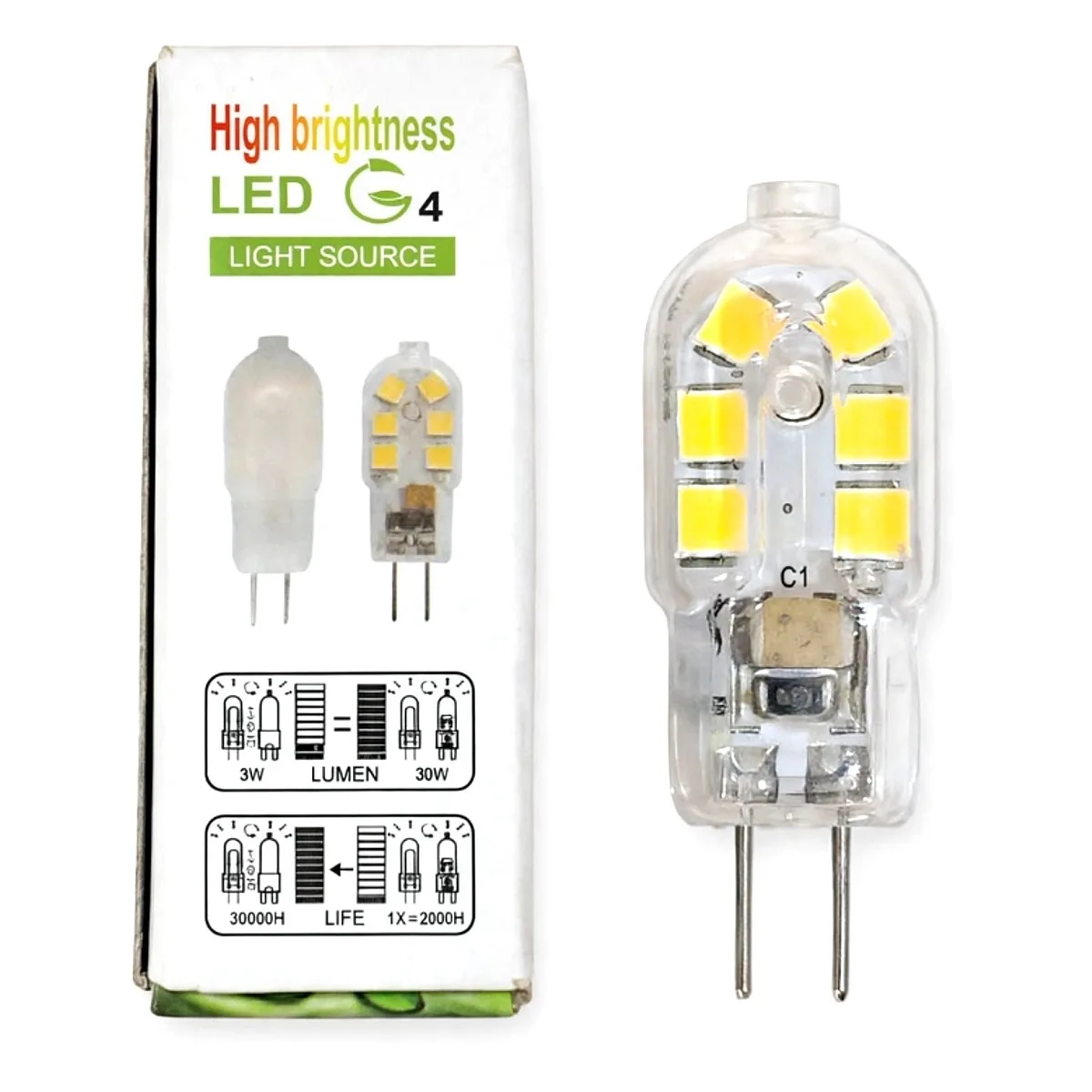Lâmpada G4 3W 110V - 3000k Lâmpada G4 3W 110V - 3000k — Led Maricá