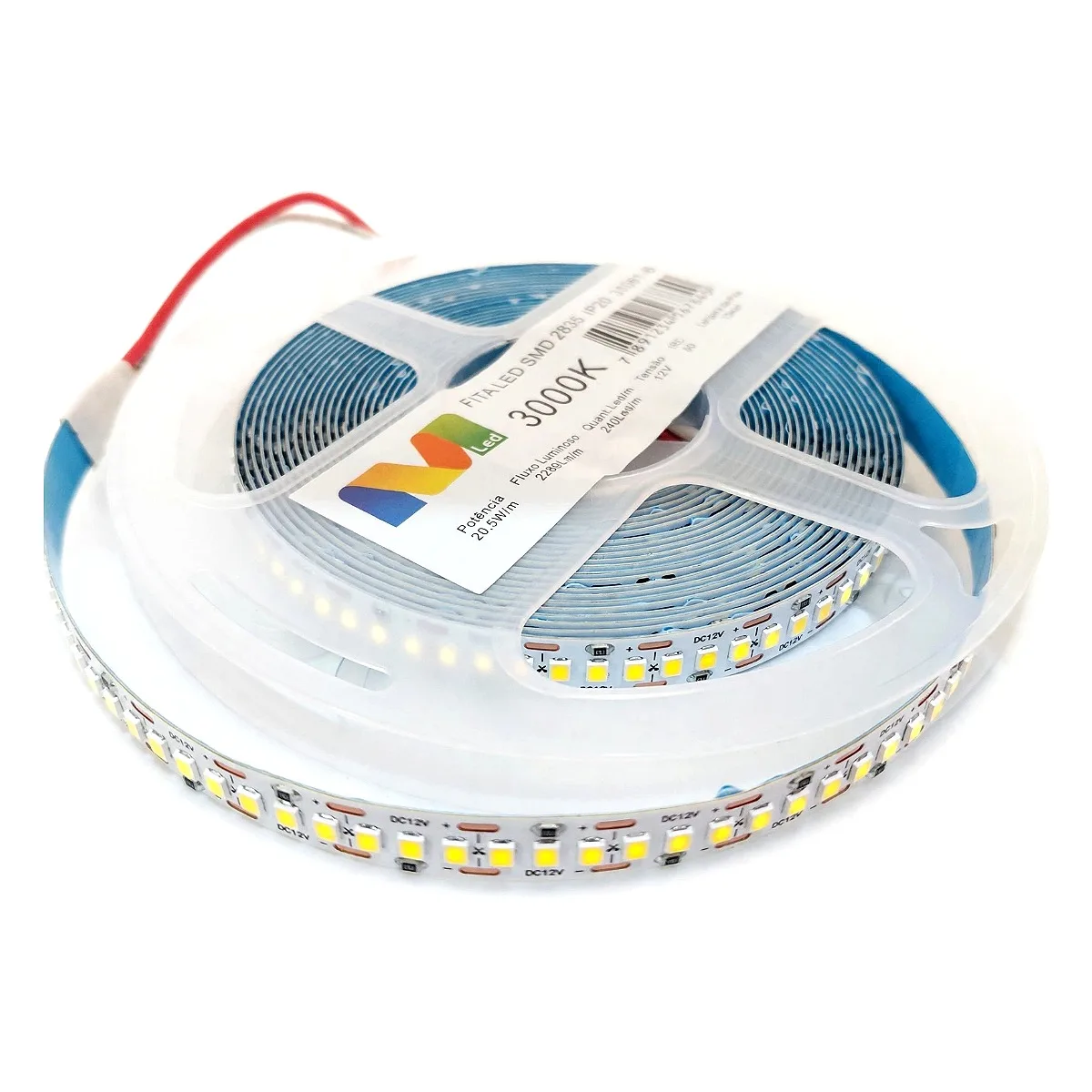 Fita Led Para Perfil 5 Metros | 12V 20.5W 10mm - 3000k Fita Led Para Perfil 5 Metros | 12V 20.5W 10mm - 3000k — Led Maricá