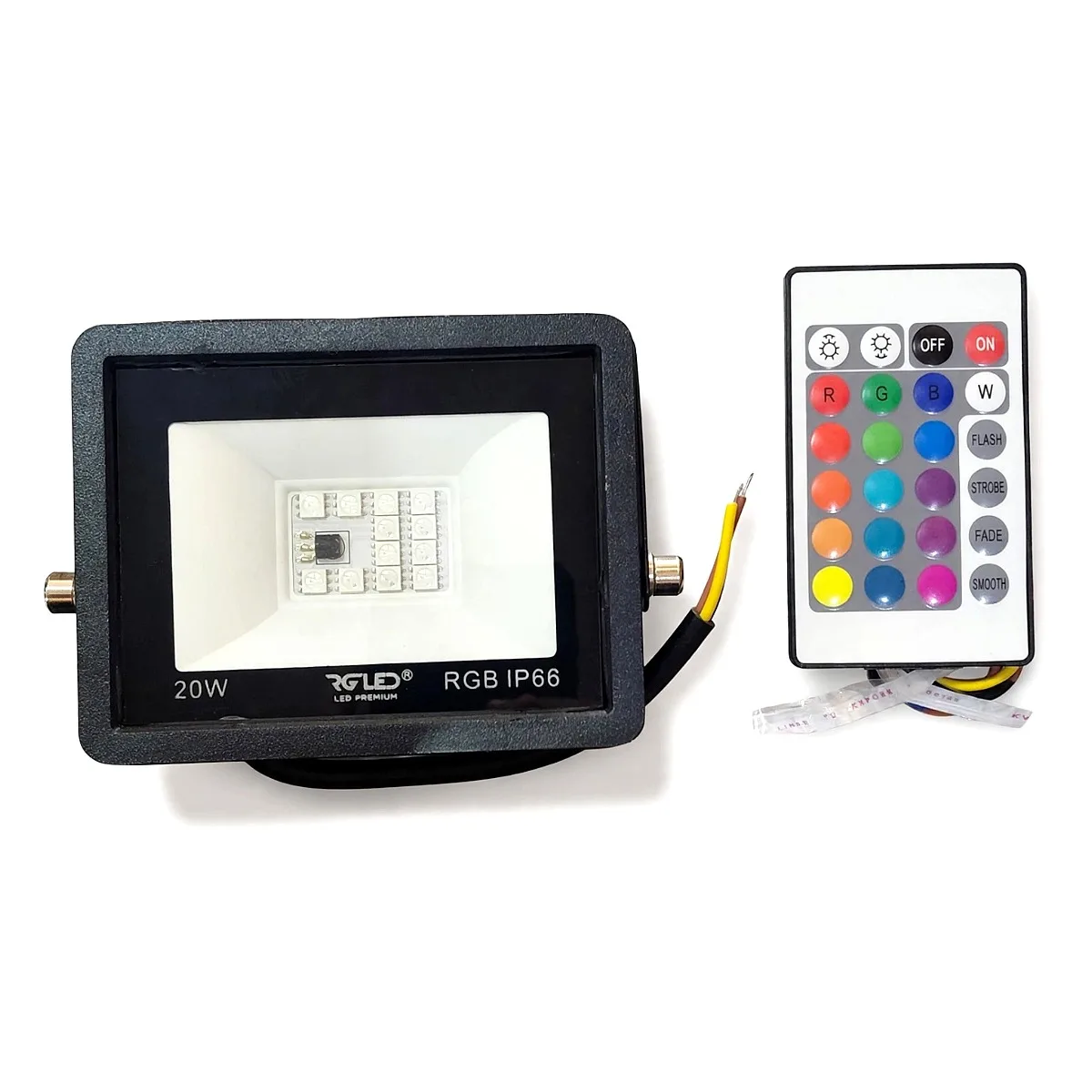 Refletor 20W RGB RG Led C/Controle Refletor 20W RGB RG Led C/Controle — Led Maricá