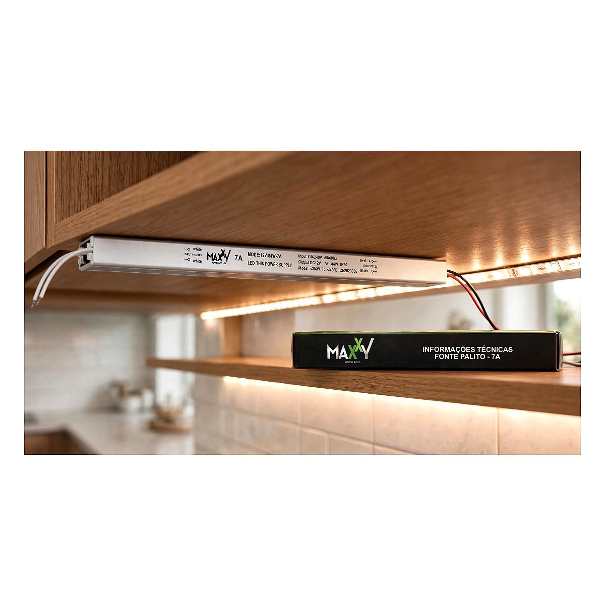 Fonte Palito 7A Maxxy 84W | 12V 2