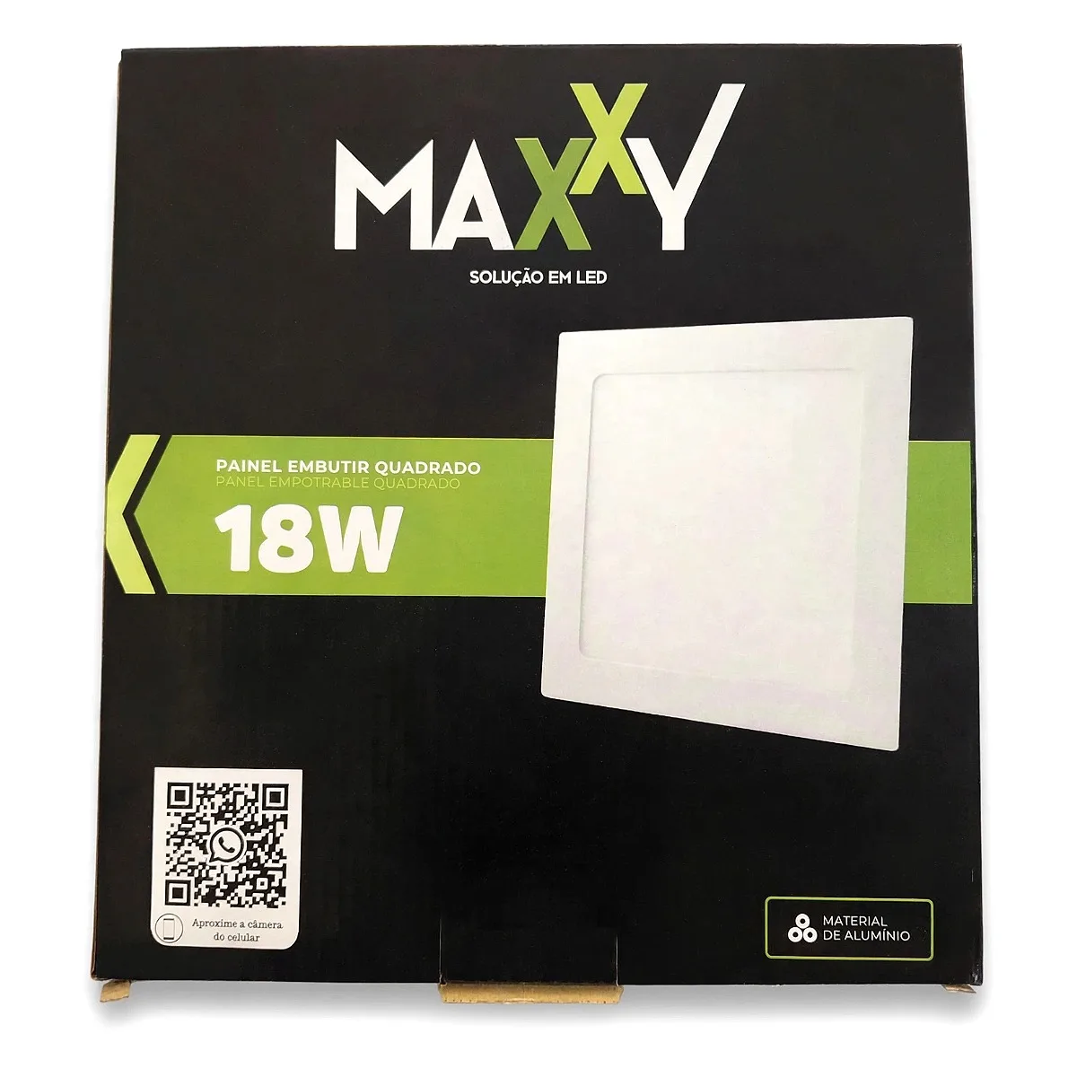 Painel Embutir Maxxy Quadrado 18W - 3000k Painel Embutir Maxxy Quadrado 18W - 3000k — Led Maricá