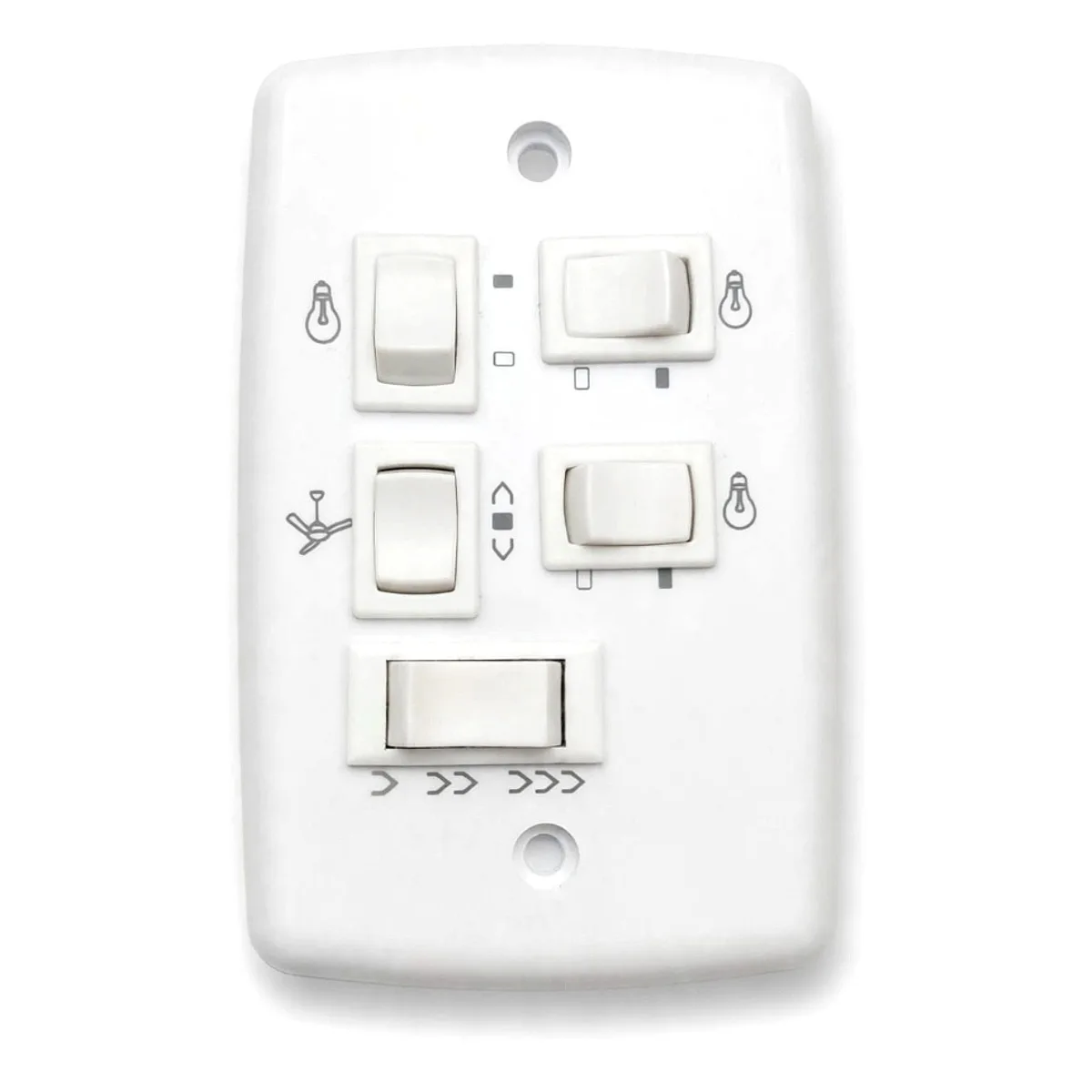 Chave Capacitiva com Interruptores EtEtrio 250Vac Chave capacitiva com interruptores EtEtrio para ventilador de teto disponível na Led Maricá RJ.