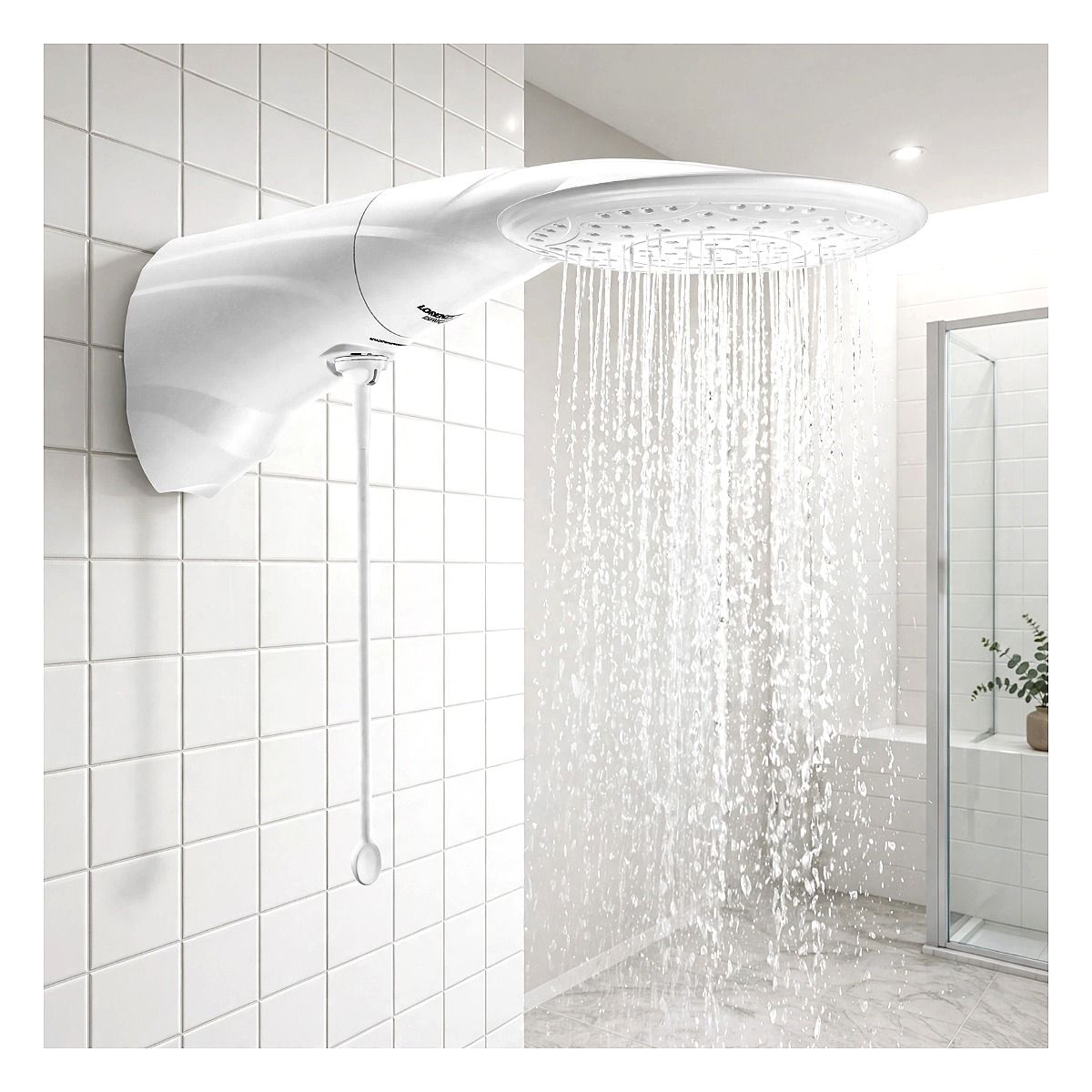 Chuveiro Lorenzetti Ducha Advanced 220V em detalhe na Led Maricá RJ