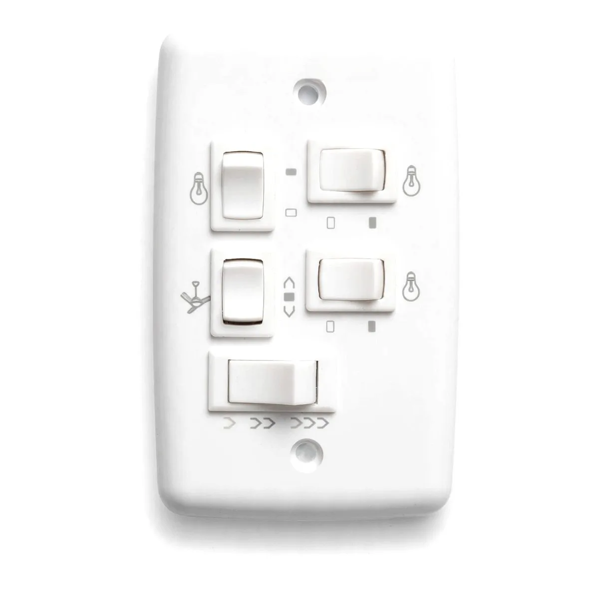 Chave Capacitiva EtETrio com Interruptores Chave capacitiva EtETrio com interruptores para ventilador de teto em Maricá RJ.