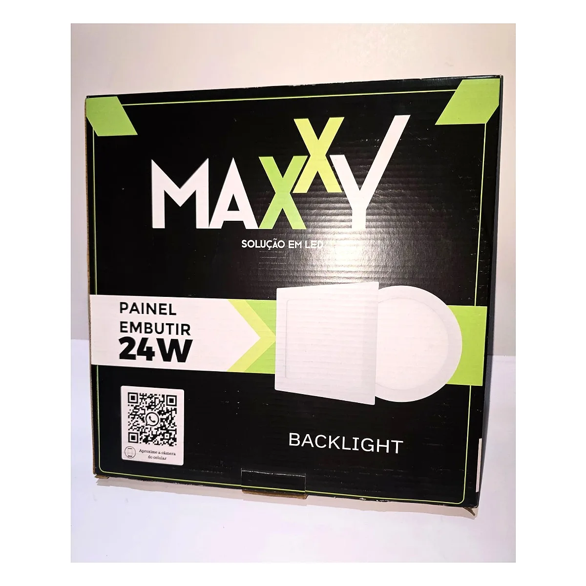 Painel de LED Maxxy Embutir Redondo 24W 6500k Painel LED Maxxy embutir redondo 24W branco frio 6500k para gesso da Led Maricá RJ