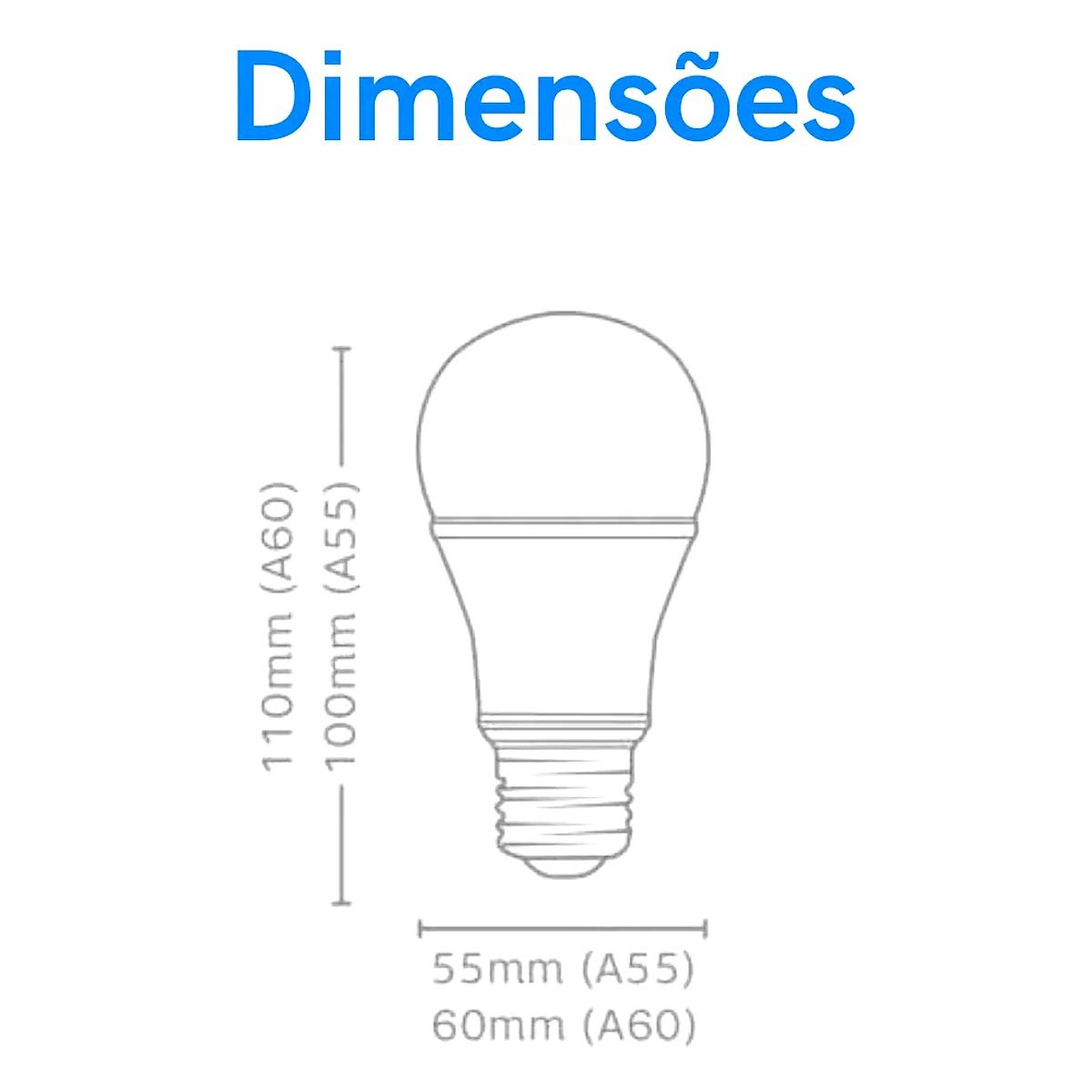 Lâmpada LED Bulbo 9W Elgin A60 branca bivolt soquete E27 na Led Maricá Rio de Janeiro