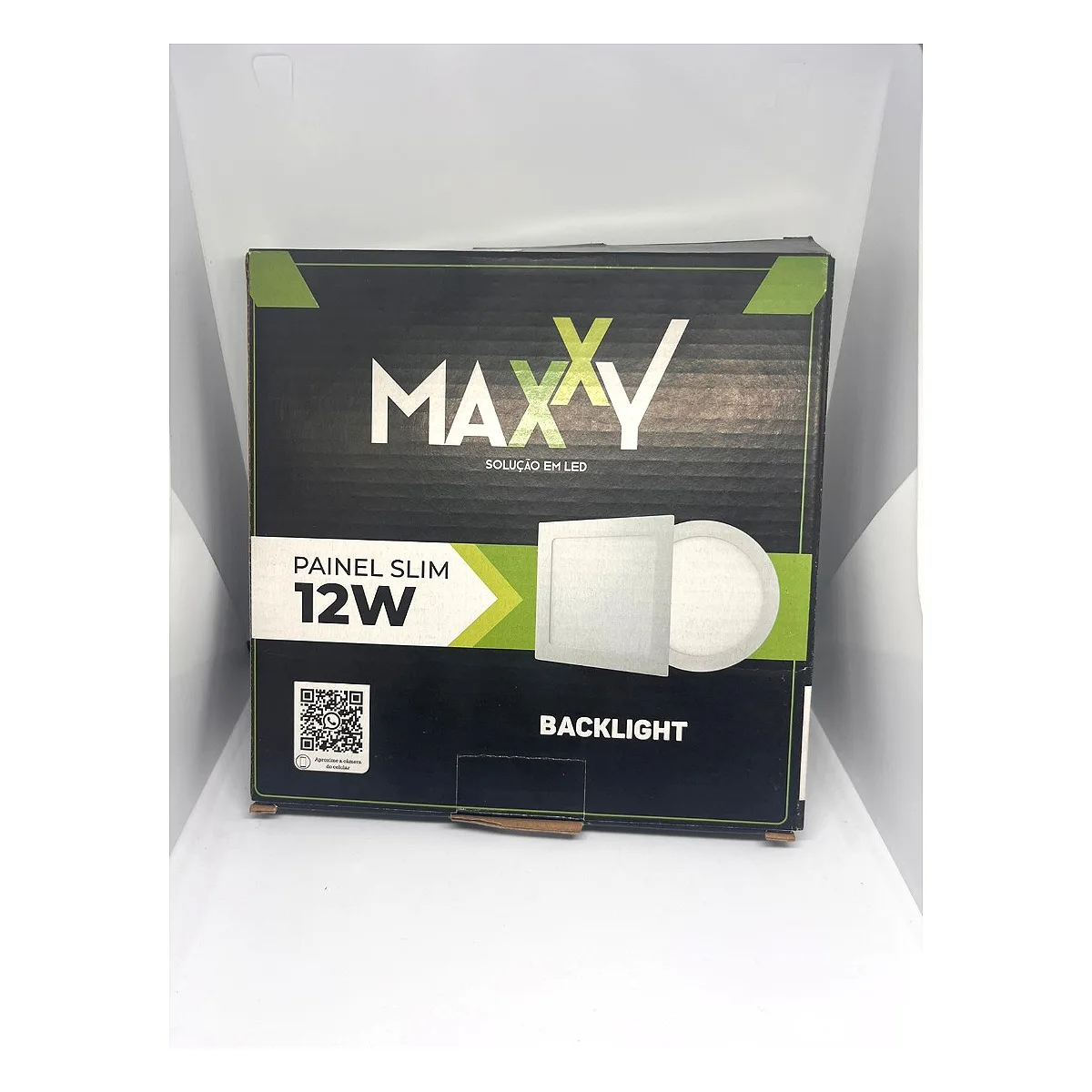 Painel LED Slim 12W Maxxy BR Quadrado de Embutir Painel LED Slim 12W Maxxy BR quadrado embutir branco para iluminação residencial na Led Maricá RJ