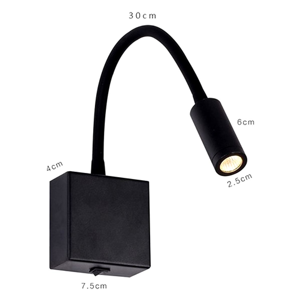 Arandela Led Articulada P/Cabeceira 3W - 3000k 2