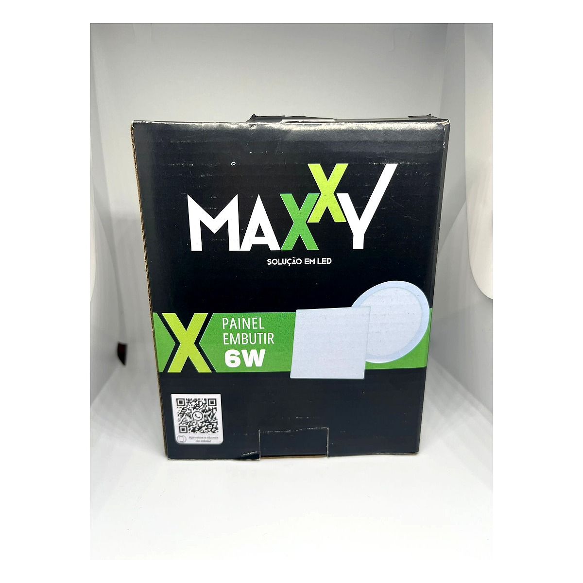 Painel LED 6W quadrado embutir 6500K Maxxy para iluminação residencial e comercial em Maricá RJ