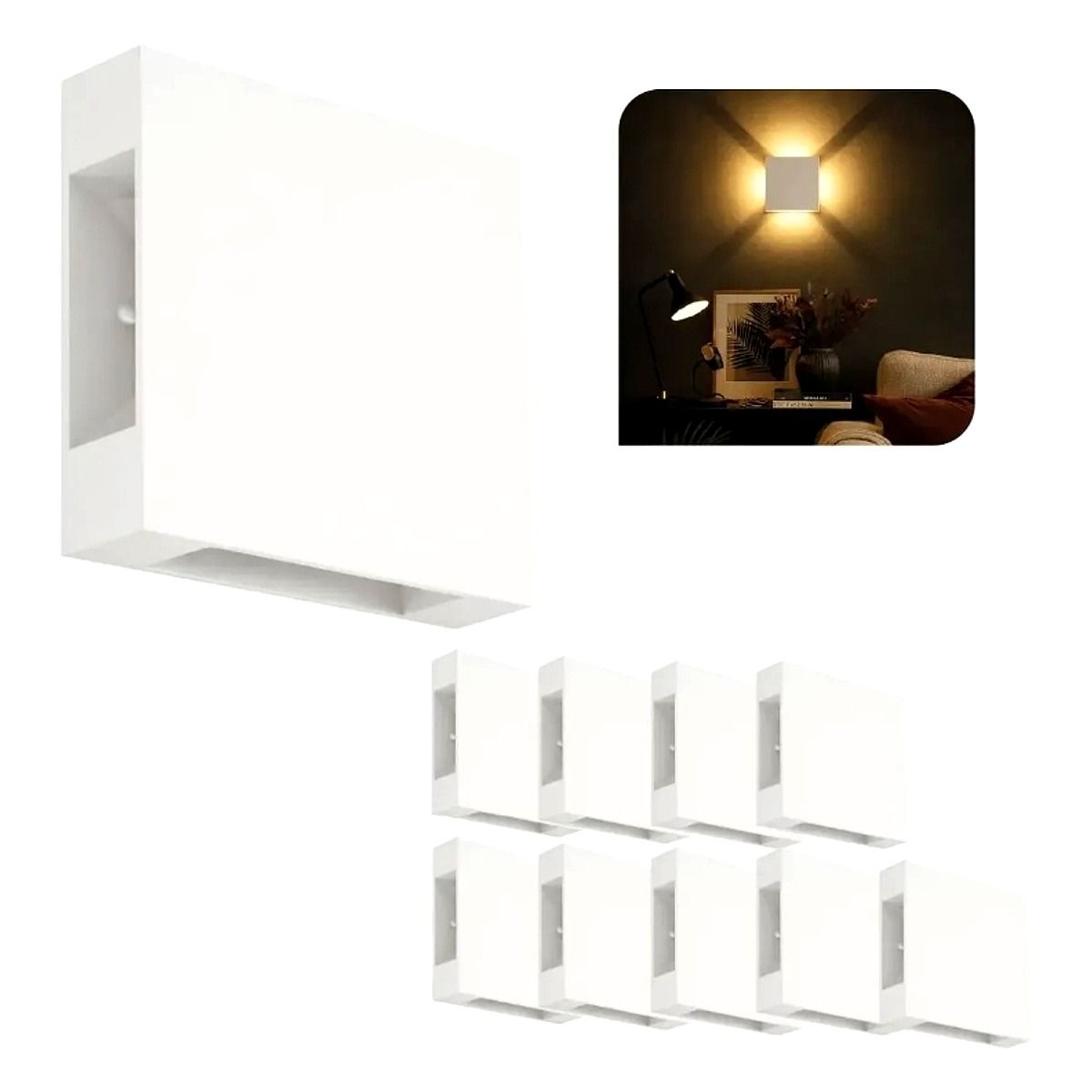 Arandela Led C/Quatro Fachos 4W - 3000k 2