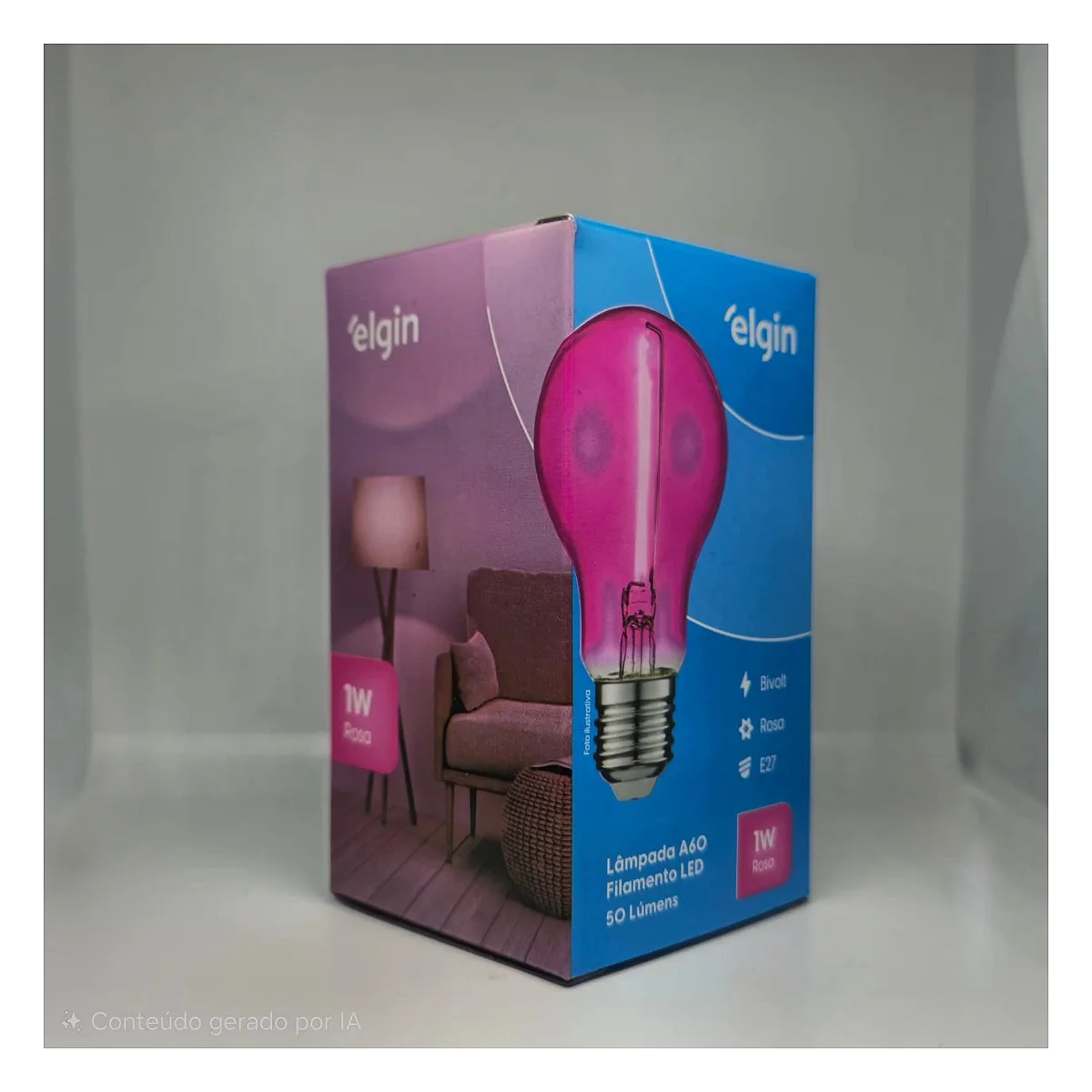 Lâmpada A60 Filamento LED 1W ROSA Lâmpada A60 Filamento LED 1W ROSA — Led Maricá