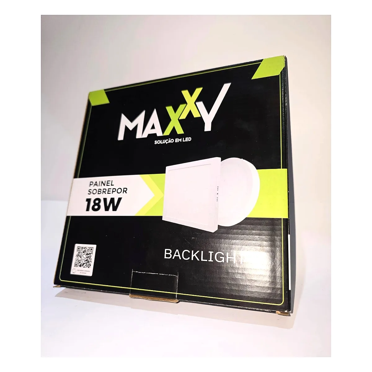 Painel Sobrepor LED Quadrado 18W Maxxy 6500K Painel de LED sobrepor quadrado 18w Maxxy luz branca 6500k bivolt Led Maricá RJ