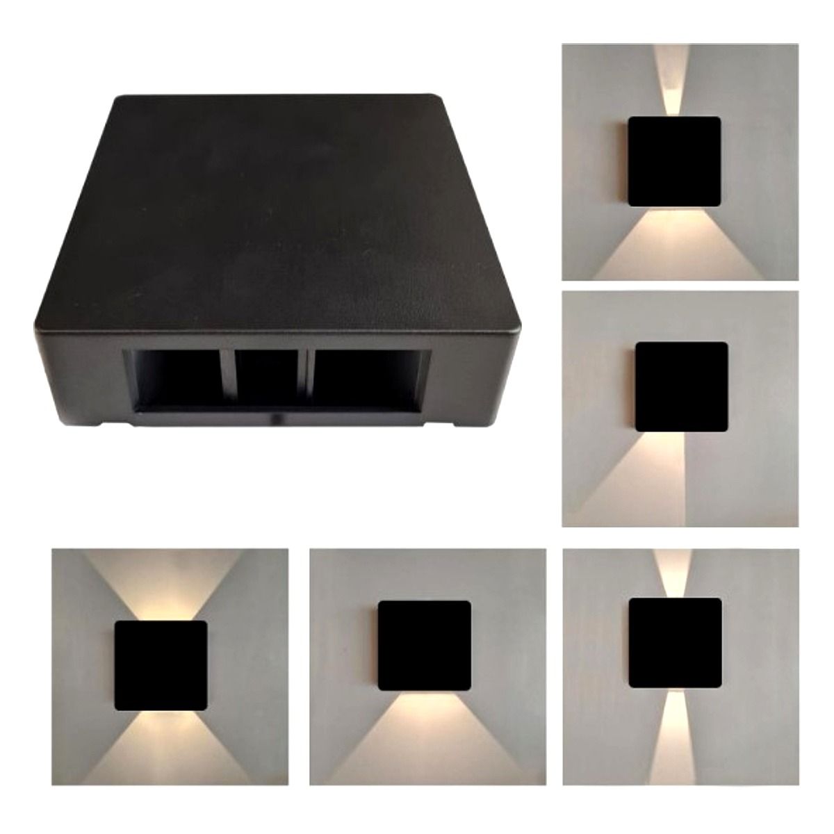 Arandela Led C/Dois Fachos Ajustáveis 3W - 6500K 2