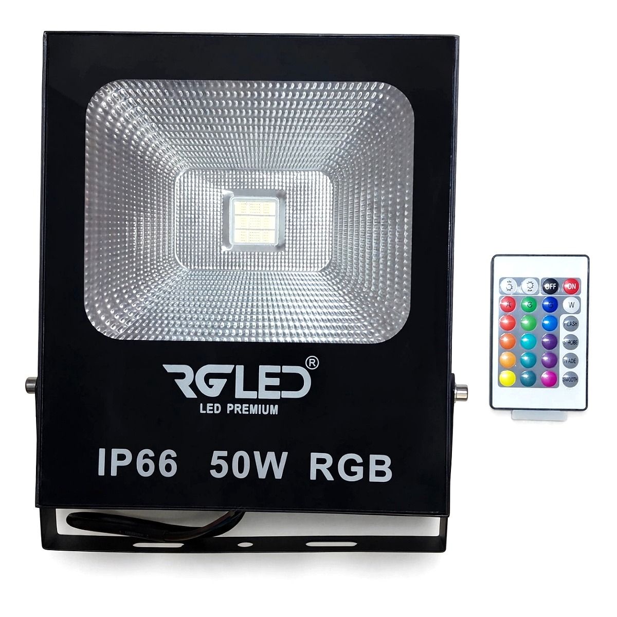 Refletor 50W RGB RG Led C/Controle