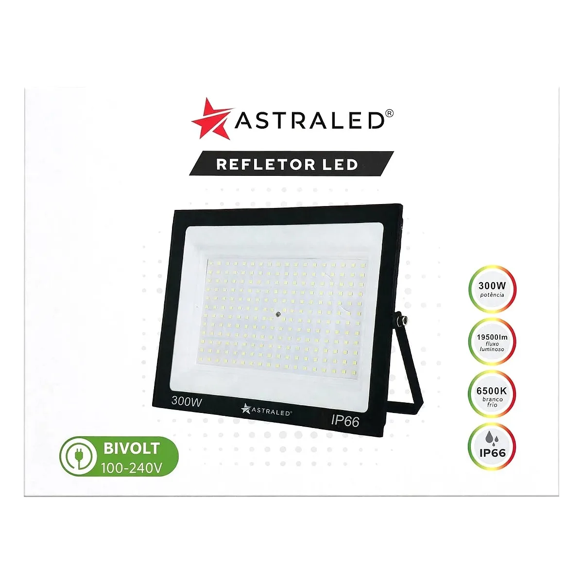 Refletor 300W Astraled - 6500k Refletor 300W Astraled - 6500k — Led Maricá