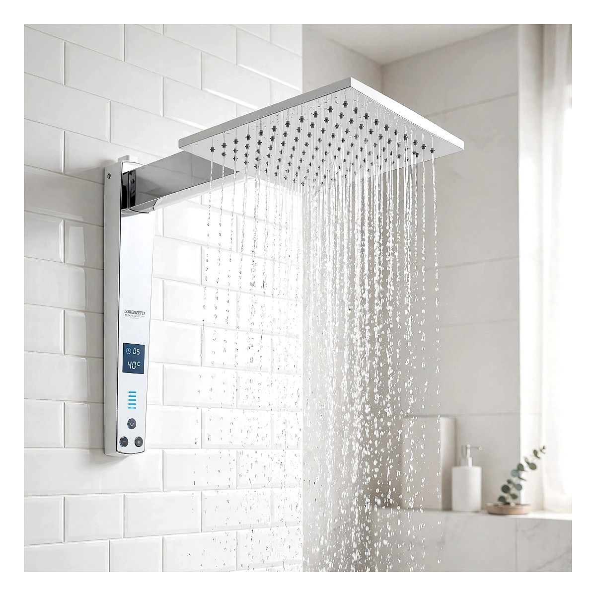 Chuveiro Lorenzetti Acqua Century Digital Branco Cromado | 127V