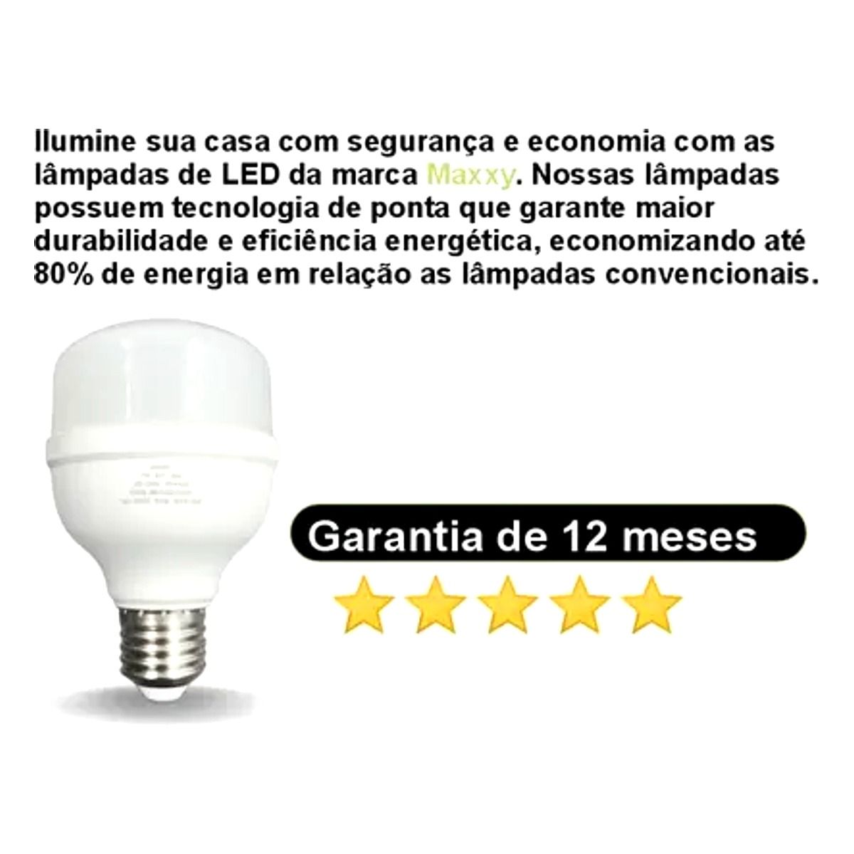 Lâmpada LED 30W Maxxy com soquete E27 disponível na Led Maricá em Maricá RJ.
