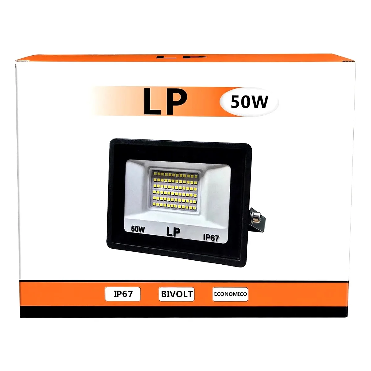 Refletor LED 50W Azul LP Maricá Refletor LED 50W azul LP bivolt para iluminação decorativa externa em Maricá RJ