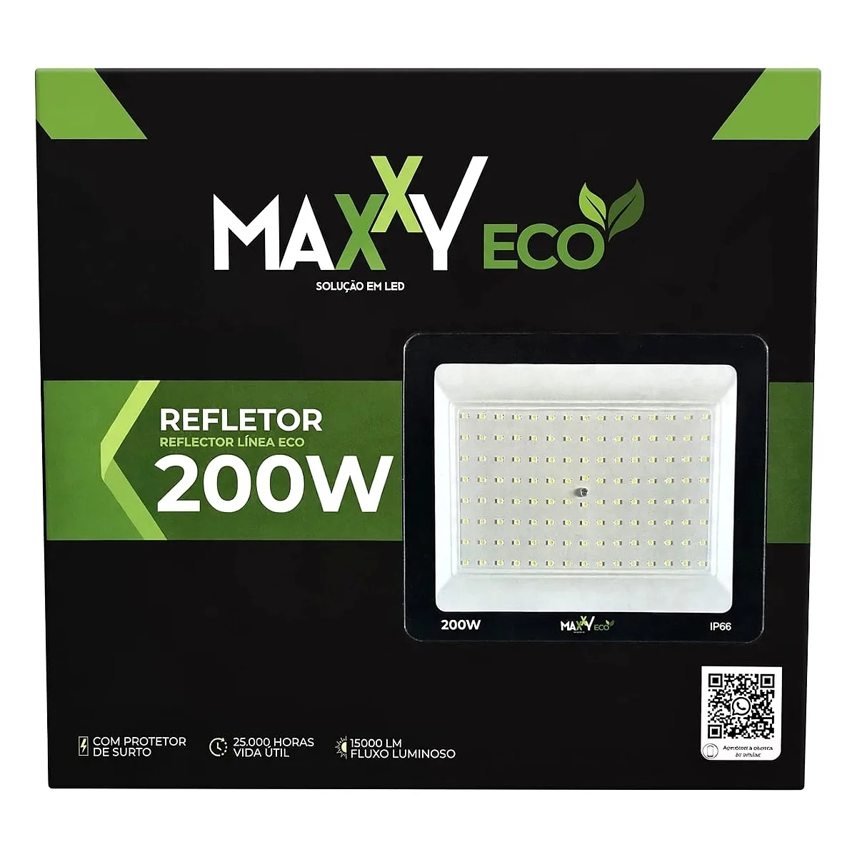 Refletor LED 200W Maxxy 6500K Bivolt Refletor LED 200W Maxxy 6500K branco frio potente para iluminação externa na Led Maricá Rio de Janeiro.