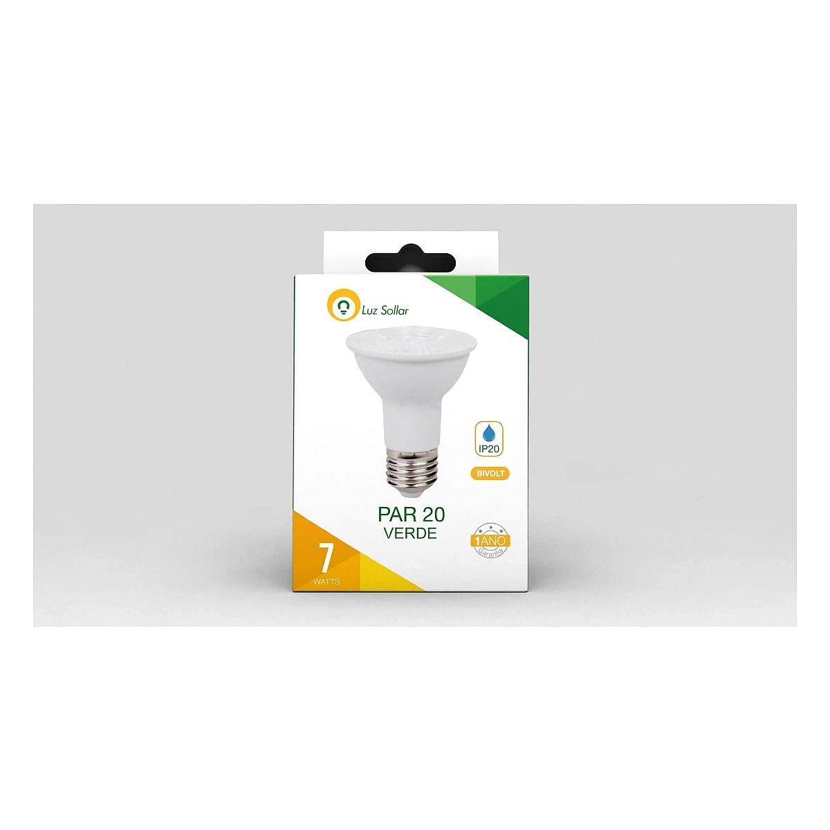 Lâmpada PAR20 E27 Verde 7W