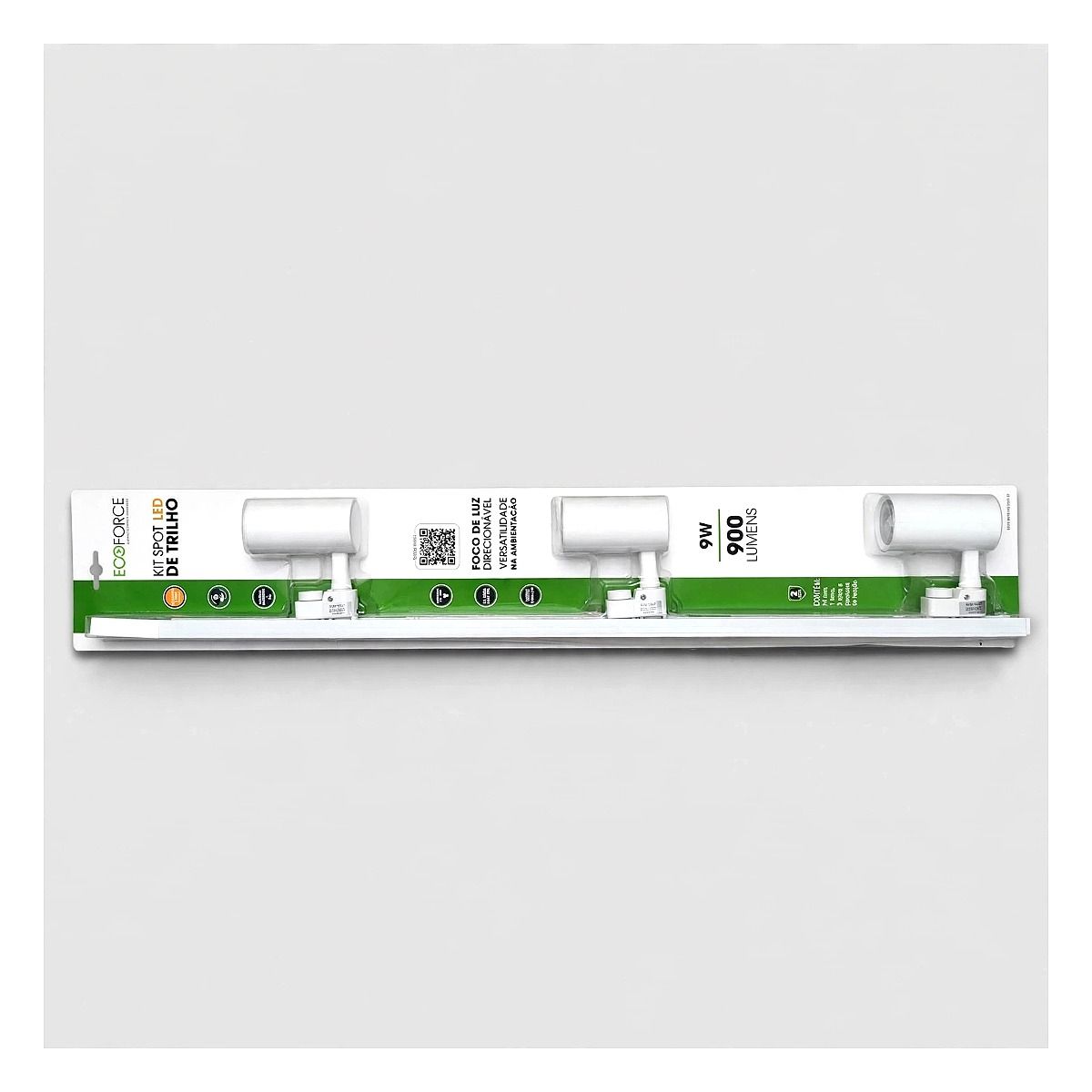 Kit 3 Spots + Trilho de 1 Metro Branco 9W - 2700k 2