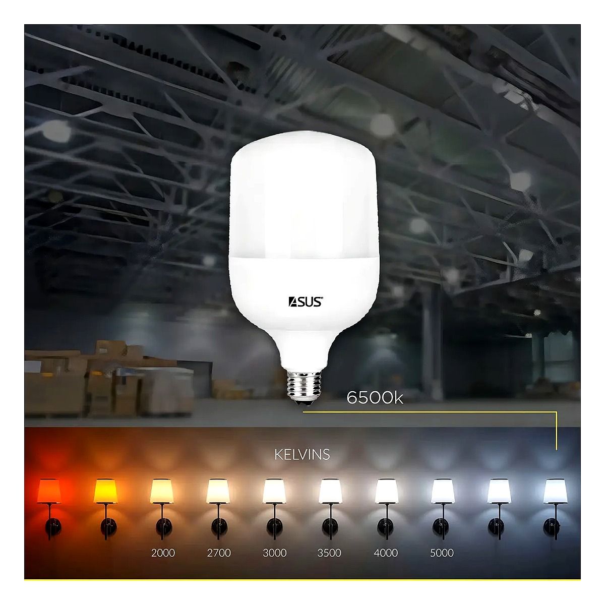 Lampada LED 20W Asus base E27 branca bivolt para residencias em Marica RJ