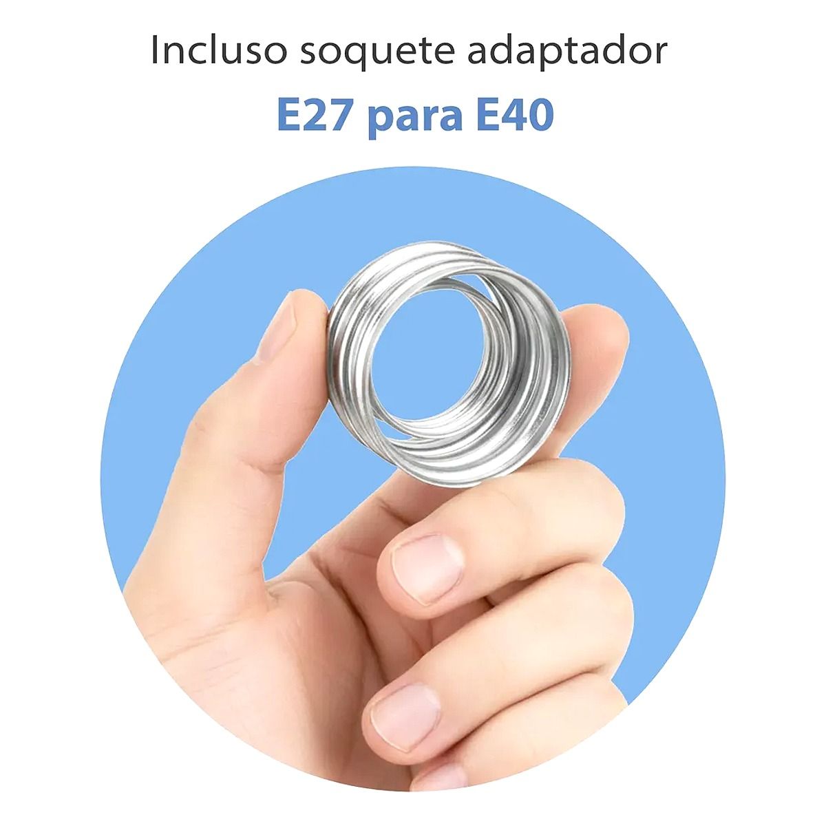 Lâmpada LED 100W EcoBoss soquete E27 branca potente para grandes ambientes na Led Maricá RJ