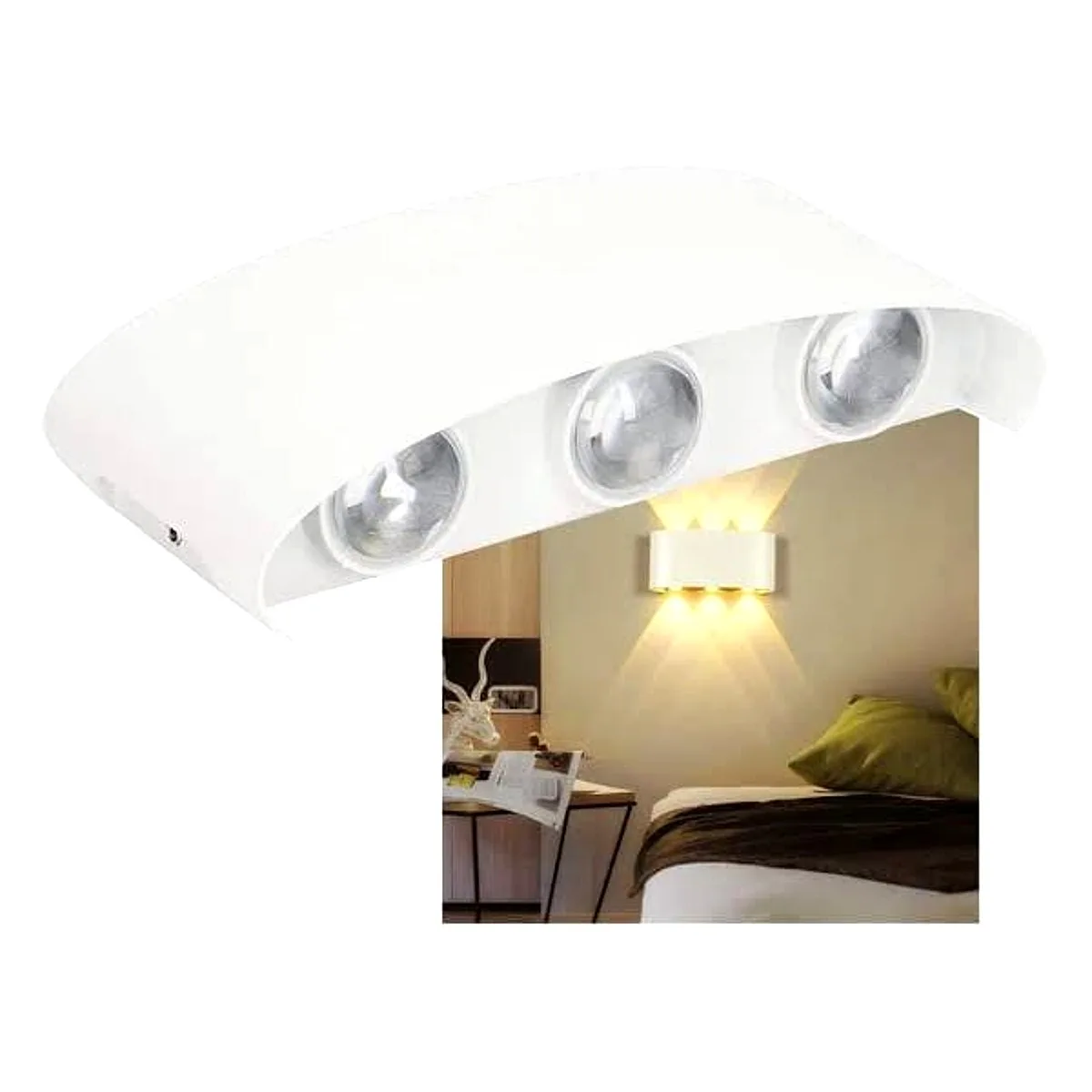 Arandela Led Branca Astraled 6W - 3000k Arandela Led Branca Astraled 6W - 3000k — Led Maricá