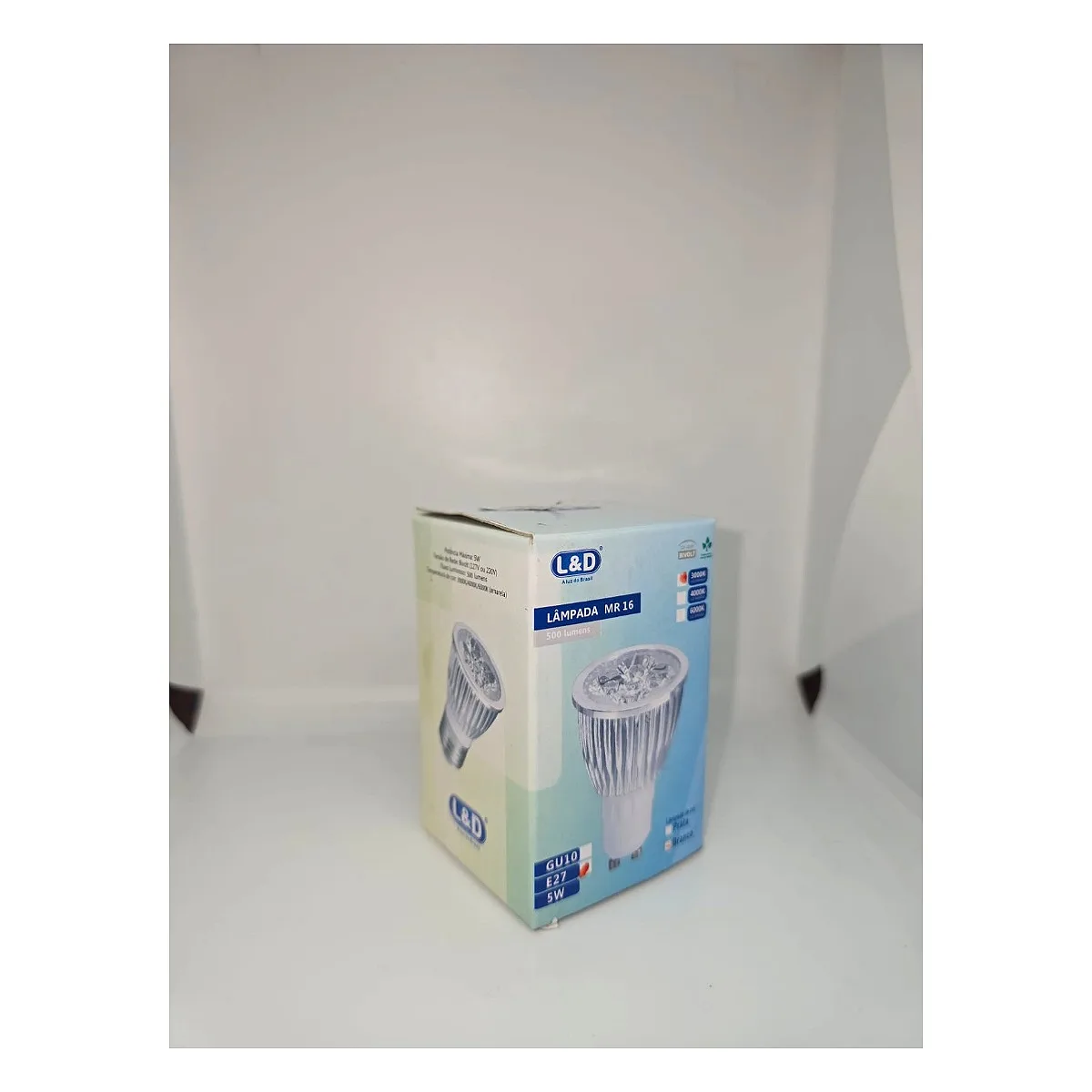 Lâmpada LED MR16 5W 3000K LD Lâmpada LED MR16 5W 3000K bivolt marca LD iluminação residencial em Maricá RJ