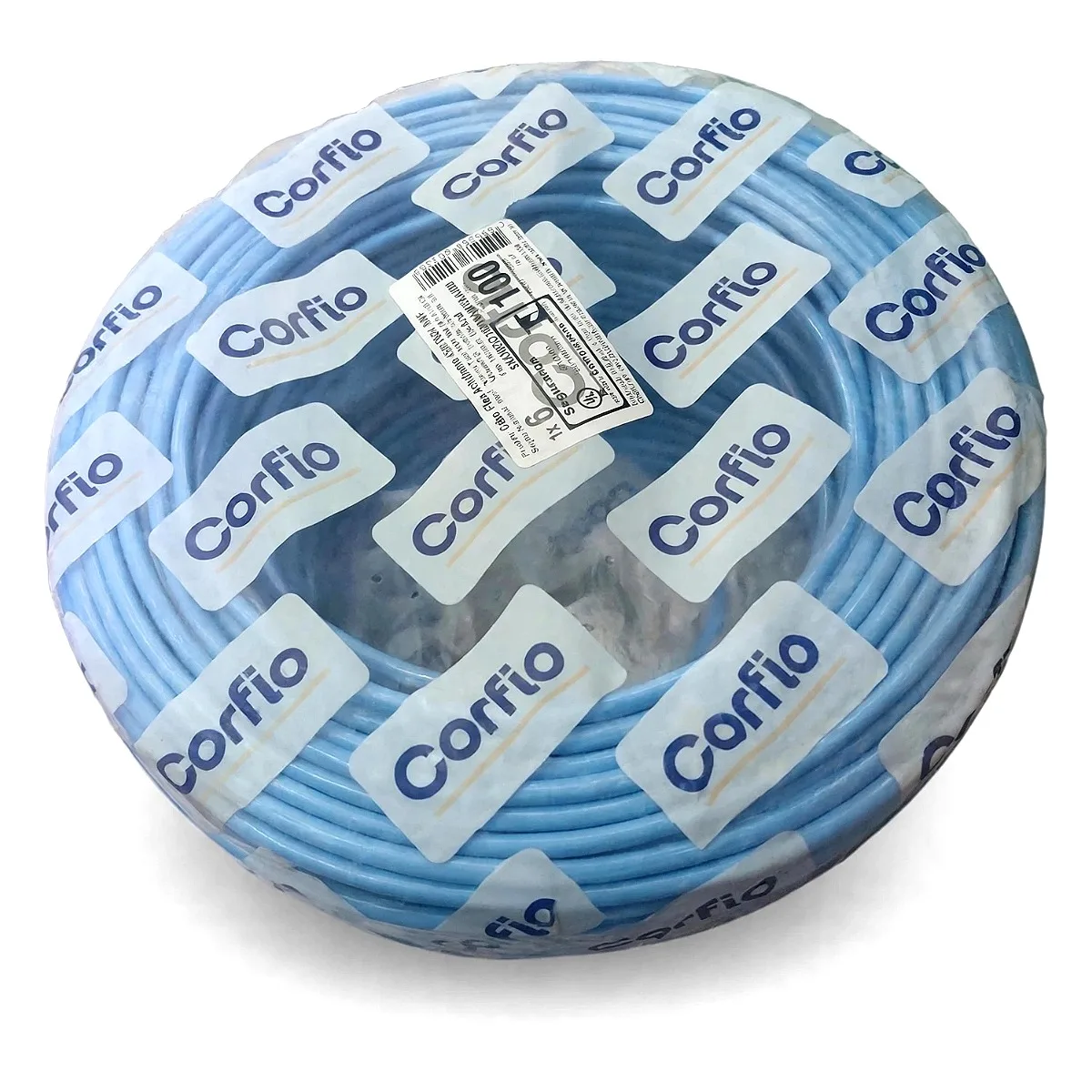 Cabo Flexivel Corfio 6,0 mm Azul 100 Metros Rolo de fio flexivel Corfio 6mm azul 100 metros para instalacoes eletricas em Marica RJ.